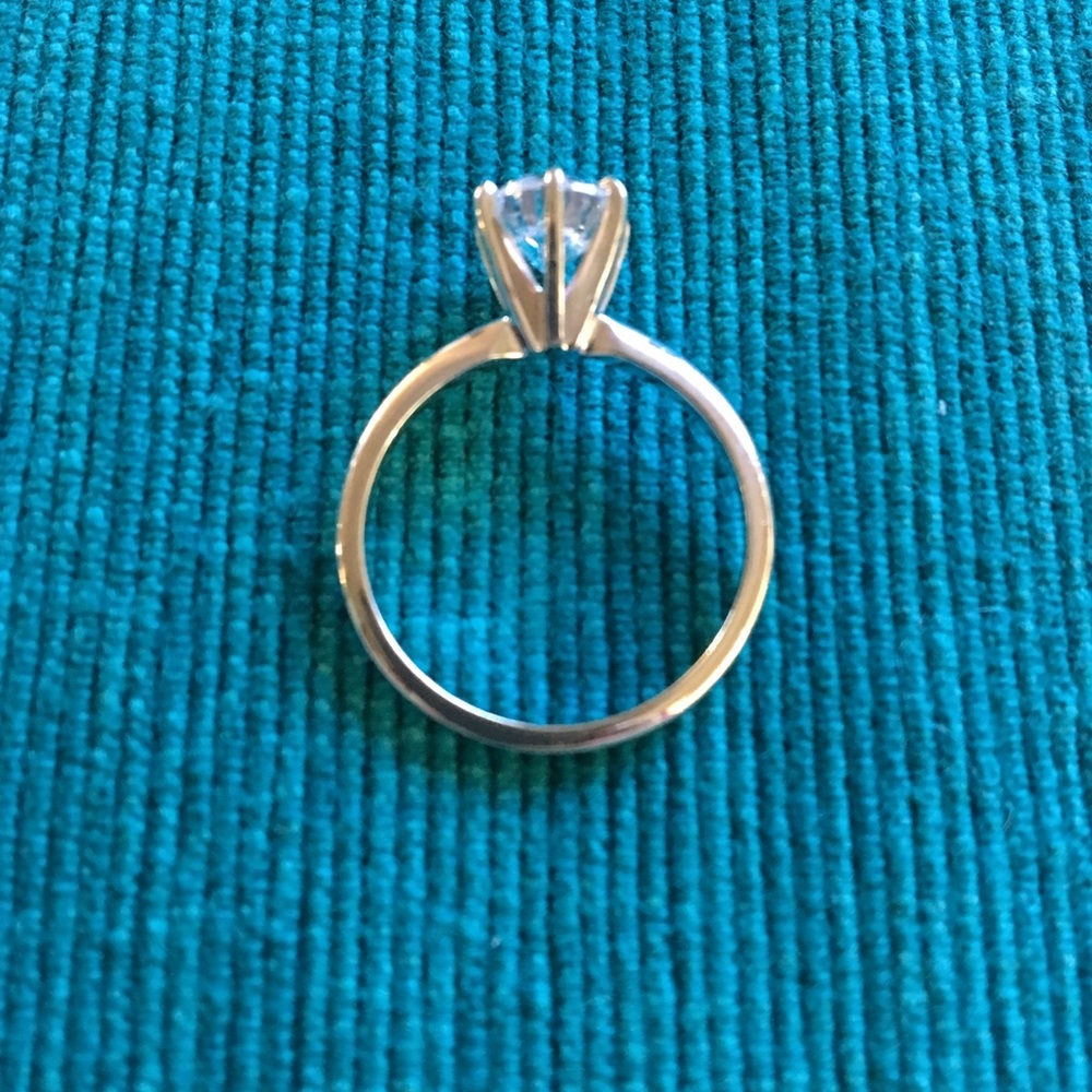 COPY - 14k White Gold Solitaire setting